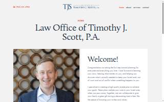 Law Office of Timothy J. Scott, P.A. website