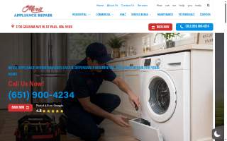 Merit Appliance Repair of Richfield website