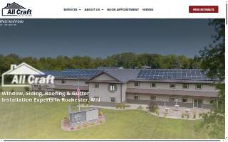 All Craft Exteriors, LLC website
