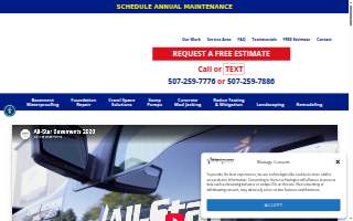 All-Star Basements, LLC website