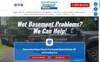 Basement Water Control LLC website
