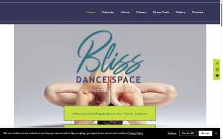 Bliss Dance Space website