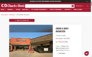 Chuck & Don's Pet Food & Supplies of Rochester website