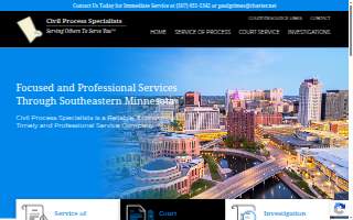 Civil Process Specialists website