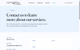 Completely Clean website