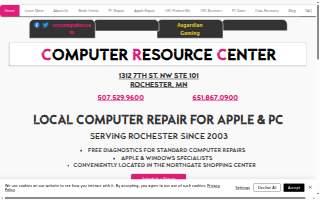 Computer Resource Center website