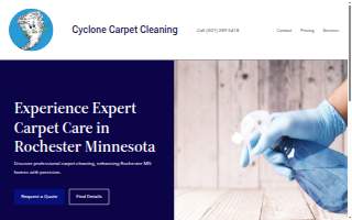 Cyclone Carpet Cleaning website