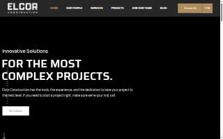 Elcor Construction website
