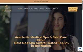 Essence Skin Clinic & Med Spa website