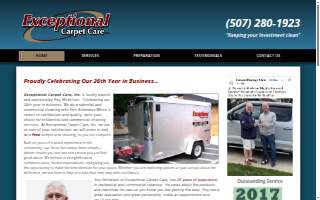 Exceptional Carpet Care Inc. website