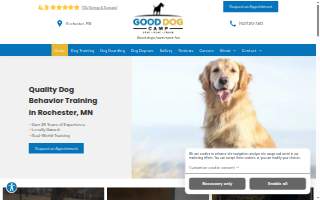 Good Dog Camp website