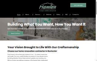 Hamlen Home Improvement website