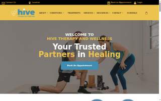 Hive Therapy and Wellness website