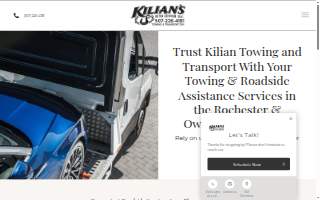 Kilians Towing & Transport Division website