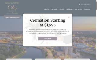 Maxon Family Cremation & Life Celebrations website