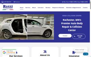 Rossi Collision Center in Rochester website