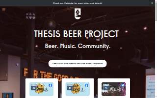 Thesis Beer Project website