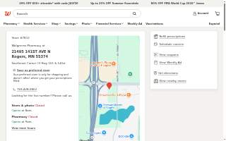COVID-19 Drive-Thru Testing at Walgreens of Rogers website