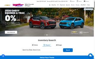 Miller Chevrolet website