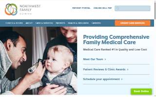 Northwest Family Clinics Rogers website