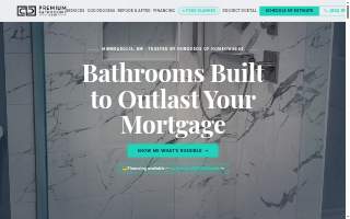 Premium Bathrooms of Rogers website