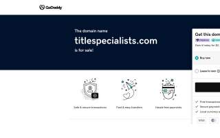 Title Specialists website