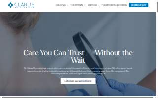 Clarus Dermatology - Maple Grove website