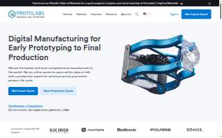 Protolabs website