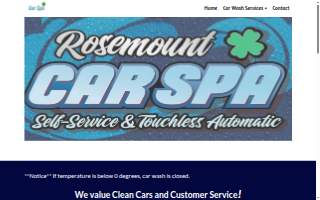 Rosemount Car Spa website