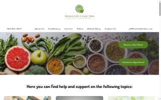 Whole Life Clinic website