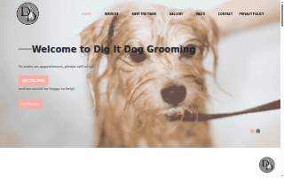 Dig It Dog Grooming website