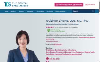 Guizhen Zhang, DDS, MS, PHD website