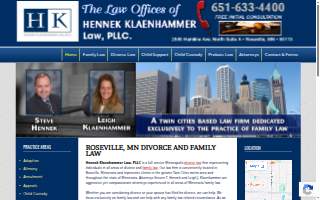 Hennek Klaenhammer Law, PLLC website