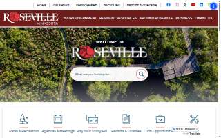 Roseville License Center website