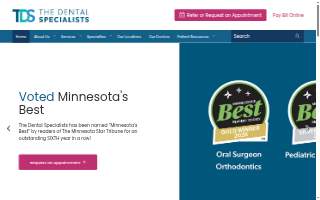 The Dental Specialists of Roseville website