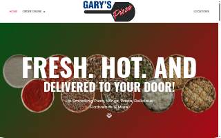 Gary's Pizza website