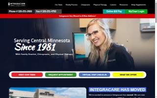 Integracare Clinics website
