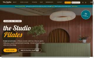 Pilates studio website
