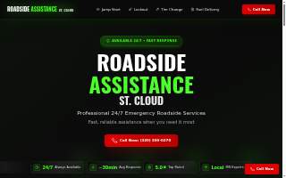 Roadside Assistance of St. Cloud website