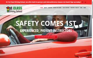 1st Class Driving School website