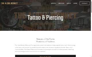 Aloha Monkey Tattoo of Savage website