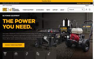 BE Power Equipment website