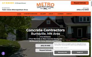 Metro Concrete Raising Inc website