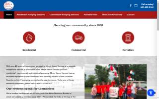 Meyer Sewer Service of Savage website