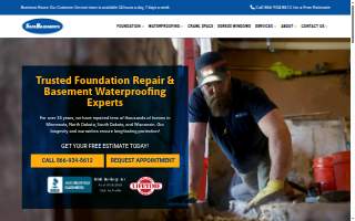 SafeBasements Waterproofing & Foundation Repair Experts of Savage website