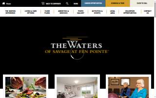 Savage Senior Living at Fen Pointe website
