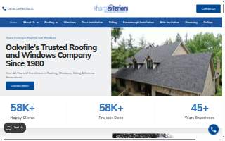 Sharp Exteriors website