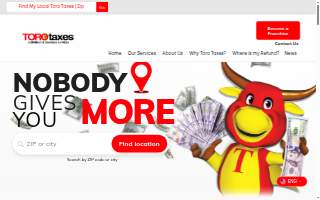 Toro Taxes of Savage website