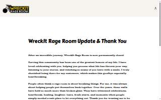 WreckIt Rage Room website