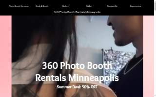 360 Elite Photo Booth of Shakopee website